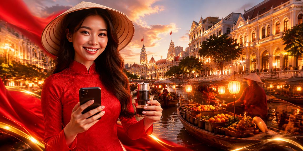 Người dùng Việt Nam đọc điều khoản sử dụng dịch vụ cá cược trực tuyến trên thiết bị di động